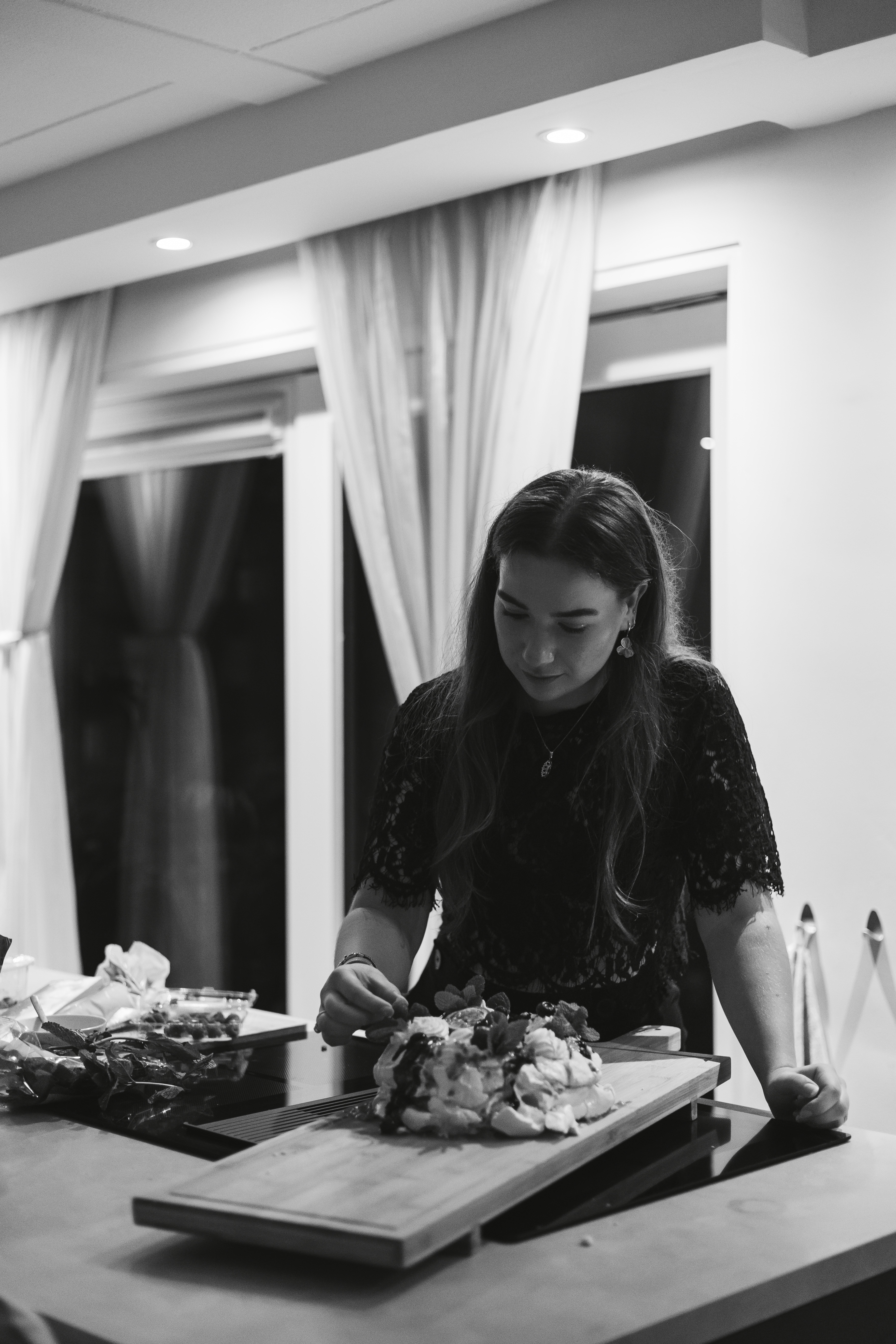 Laura Plas, desert maken